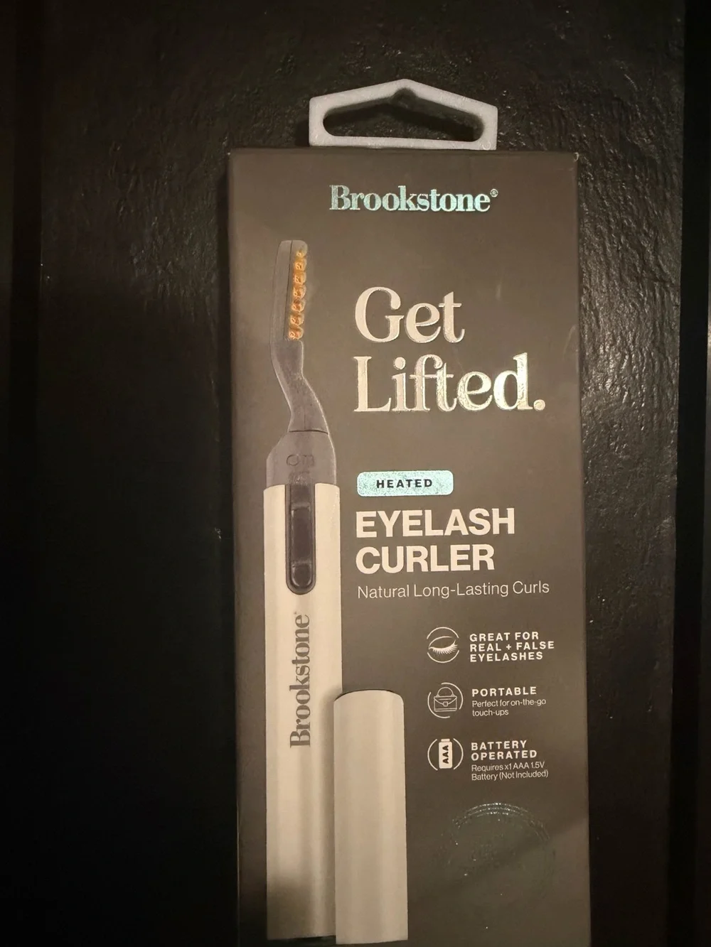 Brookstone Eyelash Curler - White and Gold Accent